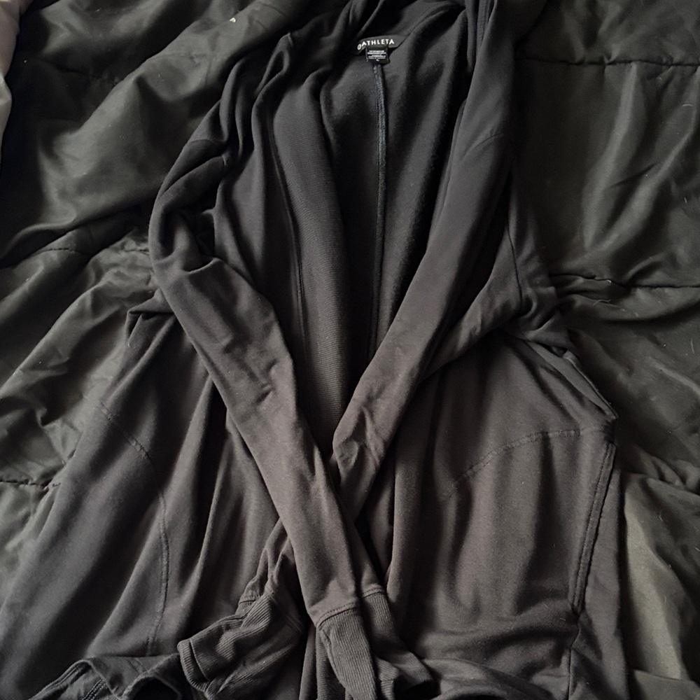 Athleta Black Drape Cardigan
